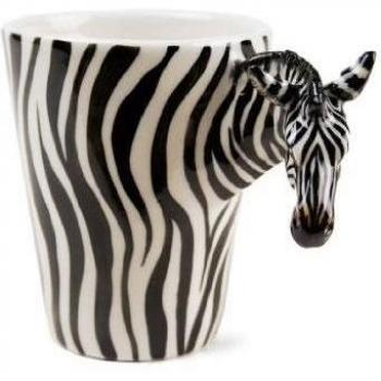 Un Regalo de Zebra, Taza de Café Hecho a Mano por Blue Witch