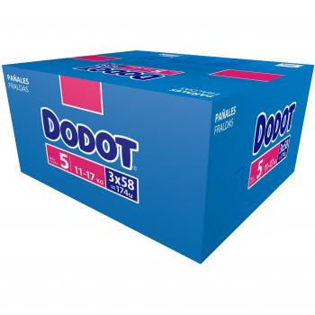 Dodot, Talla 5 (11-17 kg), 174 pañales
