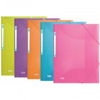 Carpeta con Gomas Elba Urban A3 Polipropileno Transparente Colores Surtidos