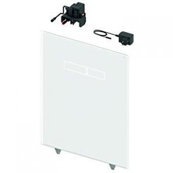 Placa de empuje TECElux con funcionamiento electrónico sen-Touch, vidrio negro 9650003