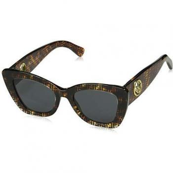 Fendi FF0327/S 086 Dark Havana FF0327/S Cats Eyes Sunglasses Lens Category 3 Size 52mm