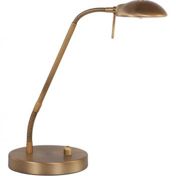 Lámpara de Escritorio LED Dimable Biron Bronce Cepillado y Vidrio Mate 6W 450lm