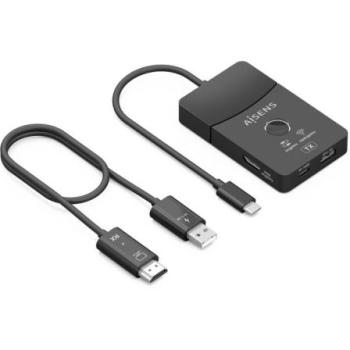 Docking USB-C a HDMI 1080P@60Hz Inalámbrico 30M con 1xHDMI 4K60HZ, 2xUSB-C, 1xUSB-A y PD 100W -