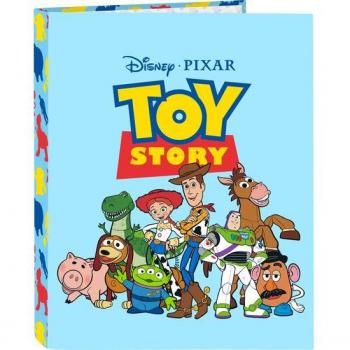Carpeta Folio 4 Anillas Mixtas Toy Story 'Ready to Play' - Safta 26.5x33x4 cm Tapas Duras Forradas Cierre con Gomas Elásticas Alta Durabilidad