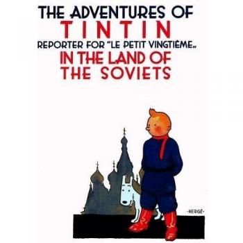 The Adventures of Tintin in the Land of the Soviets in Black & White