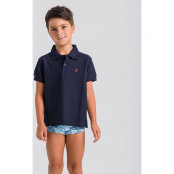 Bermuda de niño con estampado paisley y cintura elástica