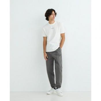 Armani Exchange Men's Gray Jogger Chinos W30 with Tone-on-Tone Stitching