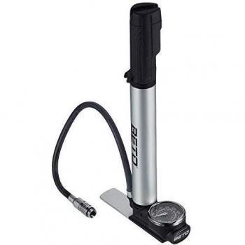 Prophete de Aluminio Mini Bomba de pie Bomba de Aire, Negro/Plata, L