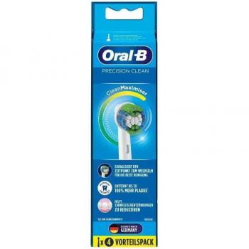 Oral-B Precision Clean Cabezales de Repuesto para Cepillo Eléctrico, Pack de 4 Unidades