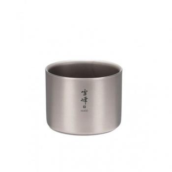 Snow Peak 400ml Double-Walled Stackable Titanium Mug