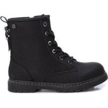 Botín Xti Kids 150551 para niña en color negro con cierre de cremallera