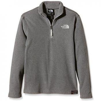 North Face Glacier 1/4 Zip - Chaqueta de forro polar unisex, color gris, talla S