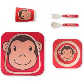 Innovaciones MS 8502 - Vajilla biodegradable, color rojo