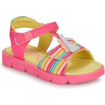 Sandalias abiertas de niña en textil con adorno SANDALIA UNICORNIO