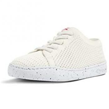 Camper Peu Touring Kids White Cotton Sneakers