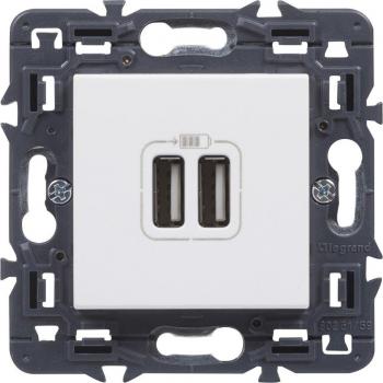 Legrand Valena Next Toma Doble USB Blanca 2,4A