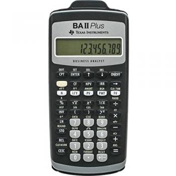 Texas Instruments BAII PLUS - Calculadora financiera, negro