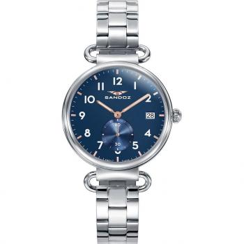 Reloj Sandoz Antique 81362-34 para mujer de acero azul