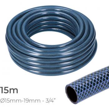 Manguera de jardín blue interior ø19mm. exterior ø25mm (3/4) rollo 15m EDM