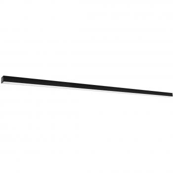 Foco Semi Empotrar Led Integrado Negro Sollux Pinne 200cm Lámpara de Techo en Aluminio Negra