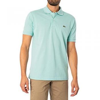 Lacoste Original L.12.12 Petit Pique Cotton Polo Shirt - Vert Clair - Male - Size 6 / UK Size XL - Mint Green Classic Short Sleeved Polo Shirt - Size 46/Regular - Blue XL Mens Polo Shirt with