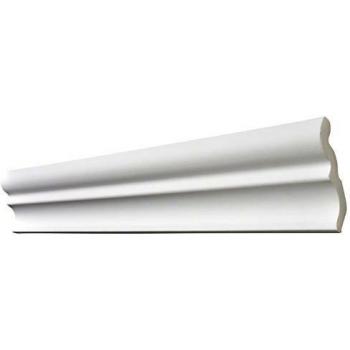 Moldura de Poliestireno Blanca 70 x 75 mm, Longitud 2 m, para Pegado