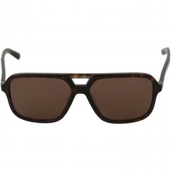 Dolce & Gabbana Brown Leopard Pattern Aviator Pilot Mens Sunglasses