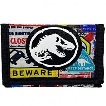 Jurassic World - Billetera, Monedero, Cartera, Complementos, Multicolor, Unisex, Producto Oficial