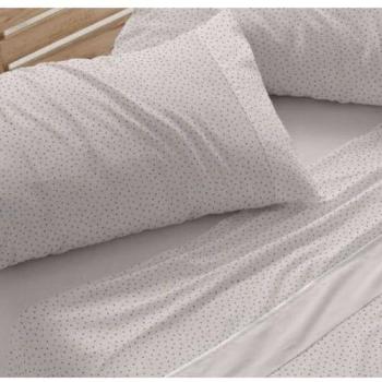 Juego de Sábanas Dorvel Estampadas Burrito Blanco Modelo 865 Color Piedra 90 cm