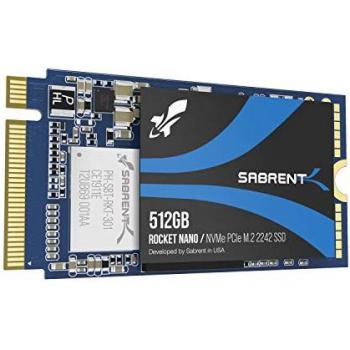 High-Performance 512GB NVMe PCIe M.2 SSD - DRAM-less, Up to 1700 MB/s Read Speed, Low Power Consumption, Rocket NANO (SB-1342-512)