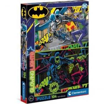 Puzzle infantil fluorescente Batman Glowing Lights 104 piezas de Clementoni