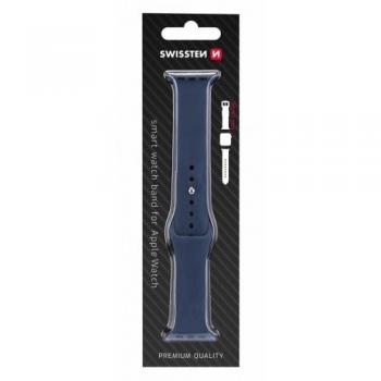 Swissten Silicone Band for Apple Watch 38-40mm Navy