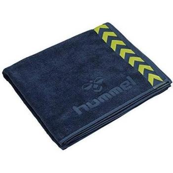 Hummel Old School Towel Dark Denim / Lime Punch 160 x 70 cm unisex