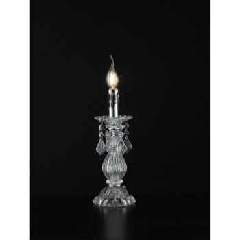 Lámpara de Diseño Colgante 1 bombilla Vidrio Cristal Cromo