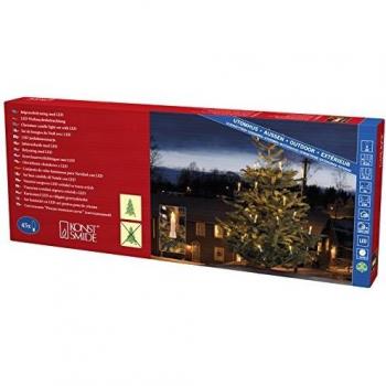 Konstsmide 1015 – 020 – Guirnalda LED con luces para árbol/blancas para exterior