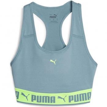 Sujetador deportivo Puma Mid Impact azul para mujer
