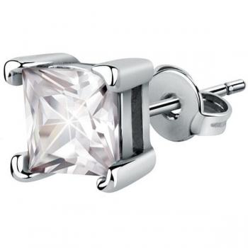 Pendientes Exigo Stud Earring Ss White Squared Cz 6 de La Petite Story, metal común, modelo LPS02ARQ134