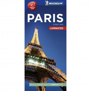 Laminated Paris Street Map - Michelin City Plan 9202