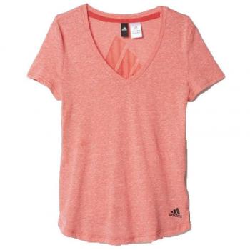Adidas Logo V-tee Camiseta, Mujer, Negro