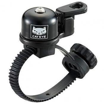 CatEye Oh-2400 Micro Brass Bell Timbre para Bicicleta, Unisex Adulto, Negro, Talla única