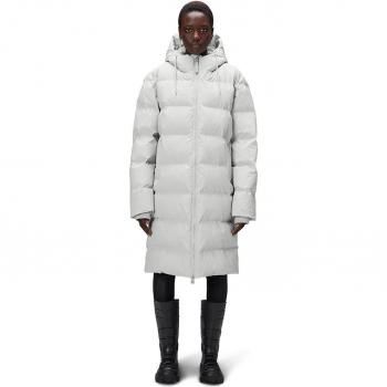 Rains Alta Long Puffer Jacket - Ash