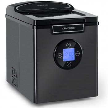 Máquina de Hielo Klarstein Icemeister 2G, 12kg/24h, Pantalla LCD, Acero Inoxidable