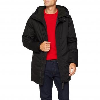 G-STAR RAW Whistler Strett Teddy HDD Parka, Hombre, Negro