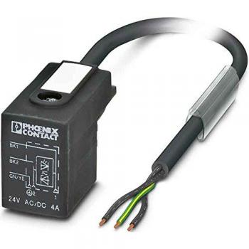 Cable de conexión Phoenix Contact 3 polos Hembra DIN 43650 forma B, 3m, 24V sin terminación