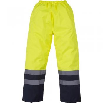 Yoko Mens High Vis Waterproof Overtrousers Yellow