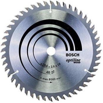 Bosch 2 608 641 181 - Hoja de sierra circular Optiline Wood - 184 x 16 x 2,6 mm, 48