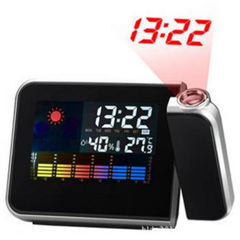 Up-Up Wake-Up Light Alarm Clock Relojes de viaje-Proyección reloj de pantalla en color