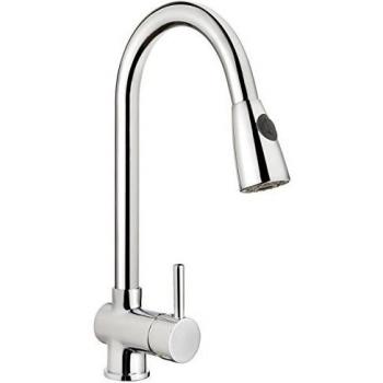 Clever 97804 Grifo de Cocina Monomando Extraible Caiman Econature, Urban, Cromado