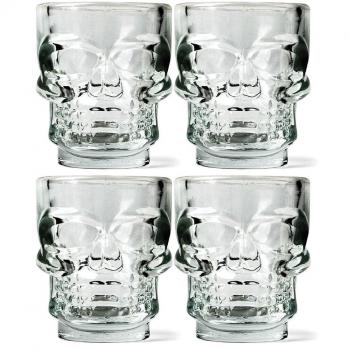 Juego de Chupitos Calavera con Relieve