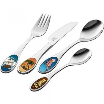 Zwilling ADVENTURES - Juego cubertería infantil 4 piezas con esmalte, en acero inoxidable 18/10